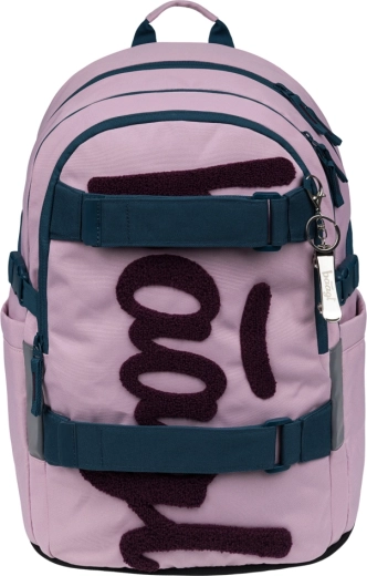 Mochila escolar Baagl Skate Rose de material reciclado