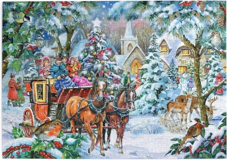 Puzzle House of Puzzles Sociedad en el carruaje, 1000 piezas