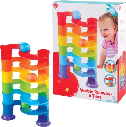 PLAYGO Pista de canicas de 6 niveles