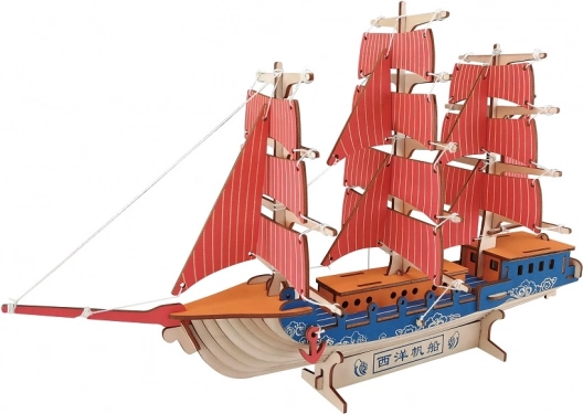 Woodcraft rompecabezas 3D de madera velero europeo