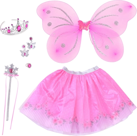 Disfraz de hada mariposa para niñas – falda, alas y accesorios