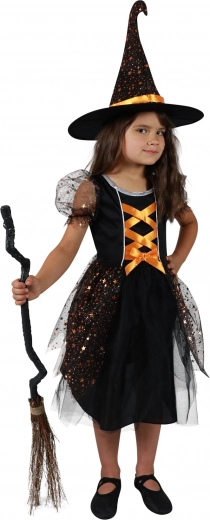 Disfraz infantil de carnaval de bruja