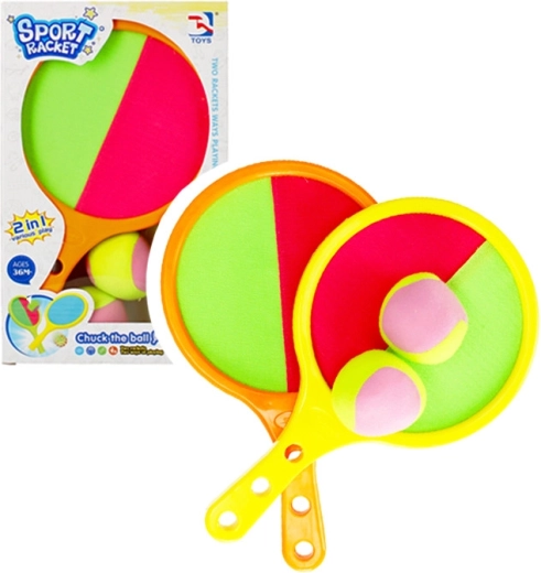 Set de raquetas 2 en 1 catchball