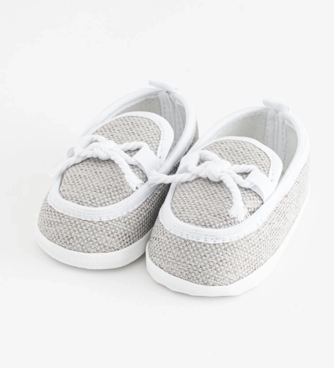 Patucos para bebé estilo mocasín New Baby grises 3–6 meses