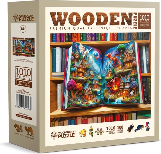 Puzzle de madera Cuentos de hadas mágicos, 1010 piezas WOODEN CITY