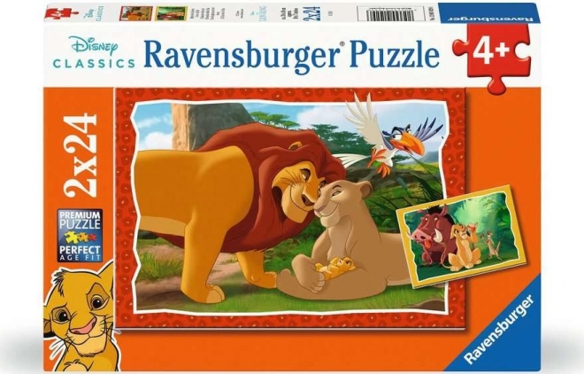Puzzle Disney El Rey León 2x24 piezas