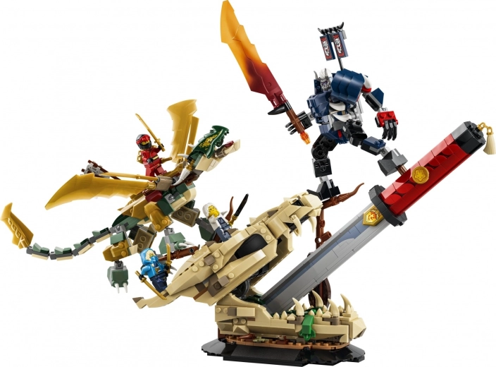 Dragón articulado y mecha para poses de acción