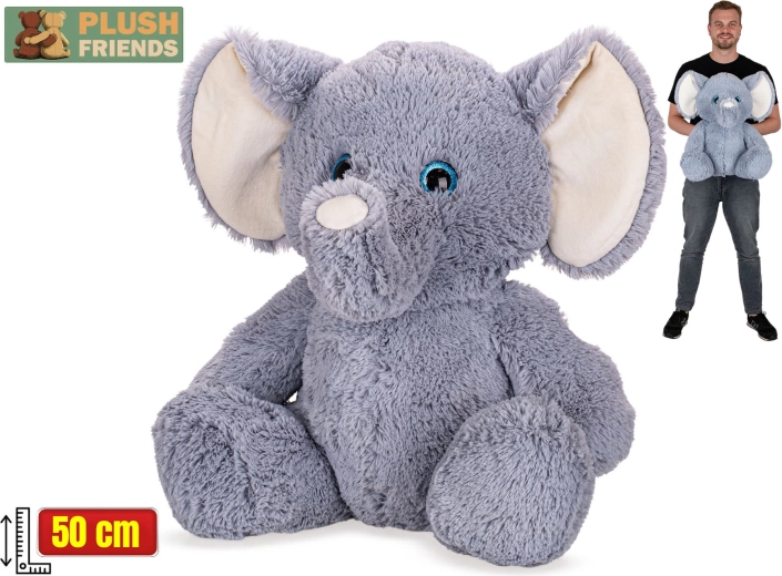 Plush Friends elefante de peluche sentado 50 cm