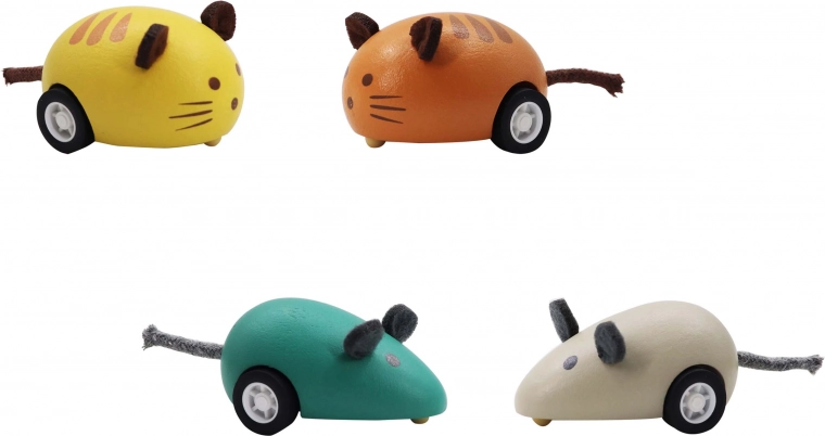 Animalito de madera con ruedas