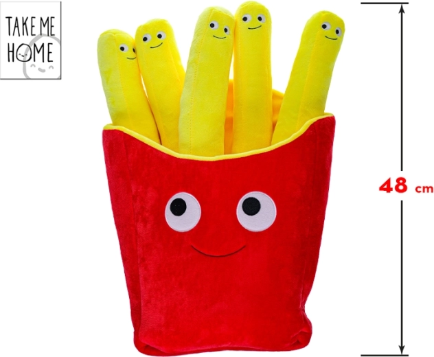 Peluche de patatas fritas con cara 48 cm