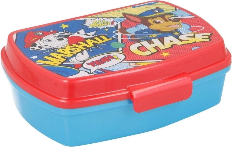 Caja para merienda PAW PATROL de plástico 17,5 × 14,5 × 6,5 cm