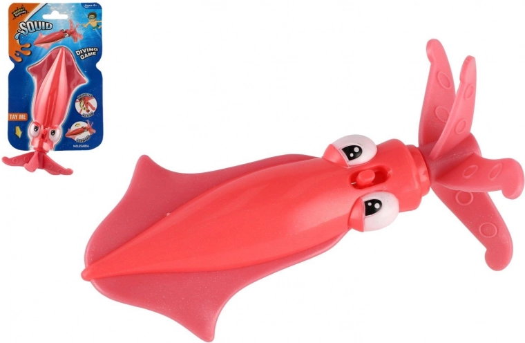 Sepia de cuerda para niños – juguete acuático de plástico de 15 cm