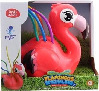 Aspersor de agua para jardín con forma de flamenco para niños