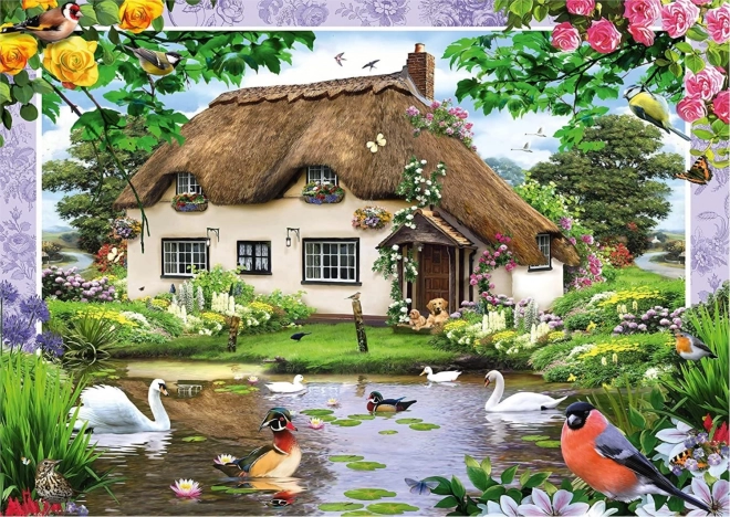 Puzzle Schmidt cabaña romántica 500 piezas