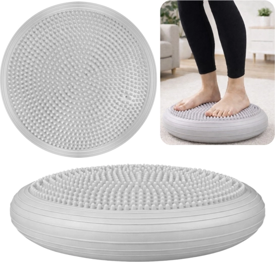 Disco de equilibrio sensoriomotor con púas 34 cm – gris
