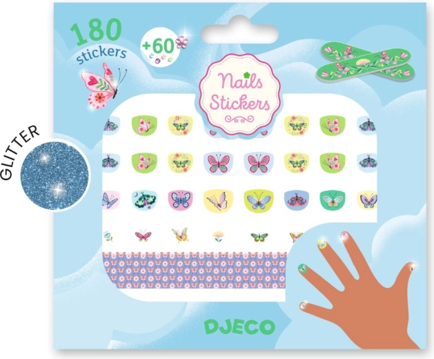 Djeco pegatinas para uñas Mariposas