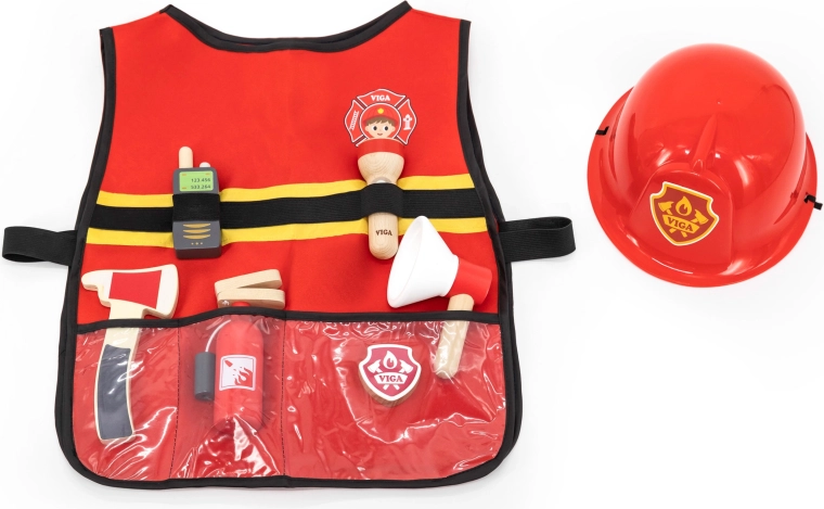 Equipamiento completo para pequeños bomberos
