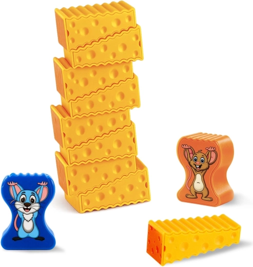 Emocionante construcción de una torre de queso