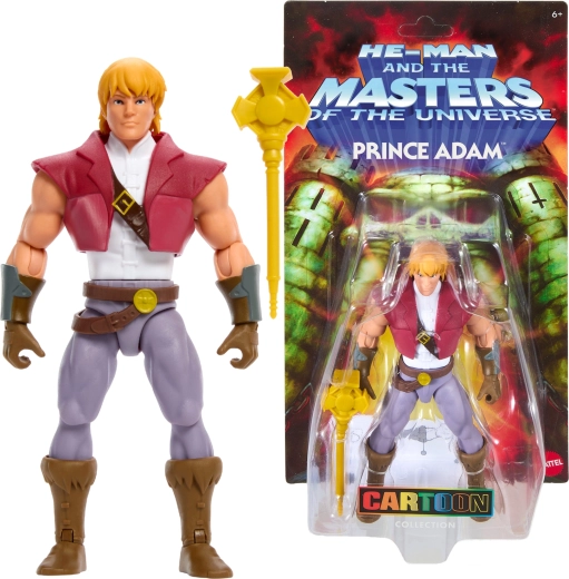 Masters of the Universe Prince Adam figura 14 cm con accesorio