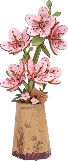 Ramo 3D de madera Sakura – kit de montaje sin pegamento