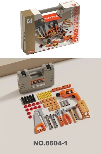 Juego infantil de herramientas en maletín