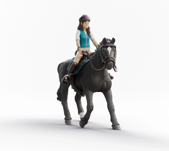 Schleich Horse Club Lisa y Storm – figura de jinete con caballo para niños