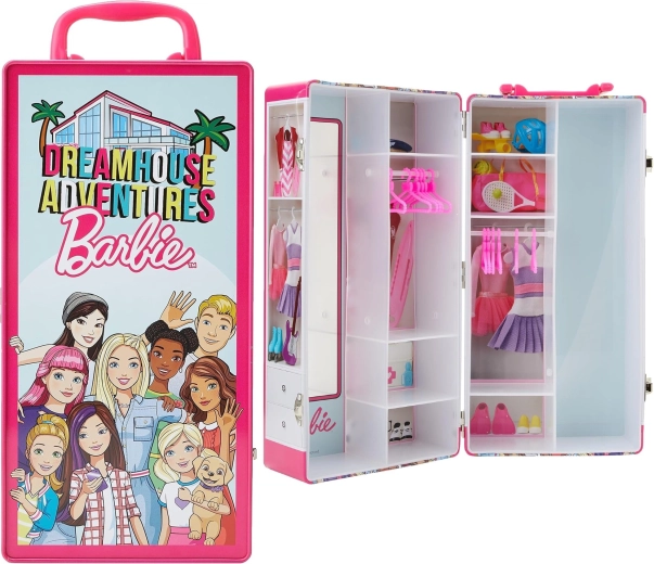 Klein Barbie Dreamhouse Adventures: maletín metálico como armario