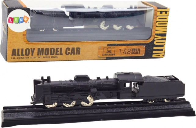 Modelo coleccionable de locomotora de metal 1:48 – negro