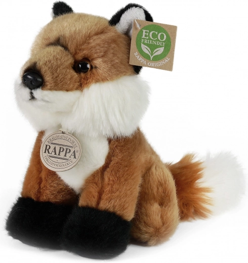 Zorro de peluche ecológico sentado, 18 cm