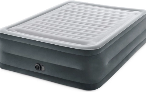 Colchón hinchable doble con bomba automática INTEX 203 × 152 × 56 cm