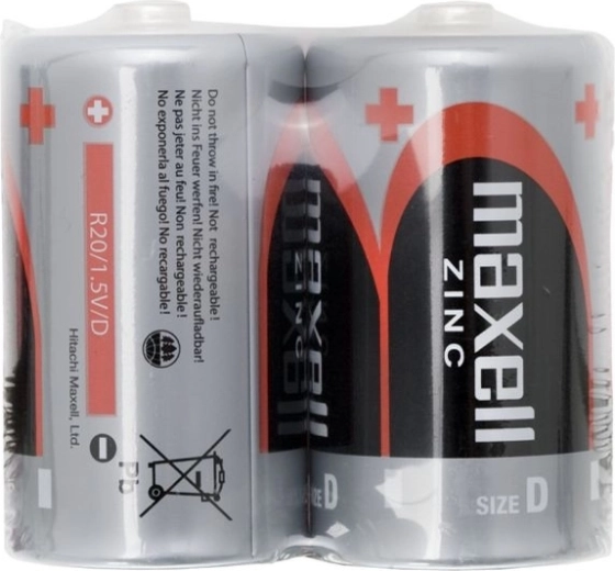 Pilas de zinc D R20 de 1,5 V, 2 unidades