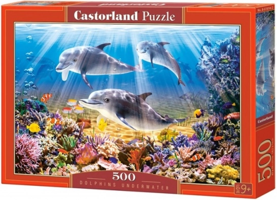 Puzzle de 500 piezas Dolphins Underwater