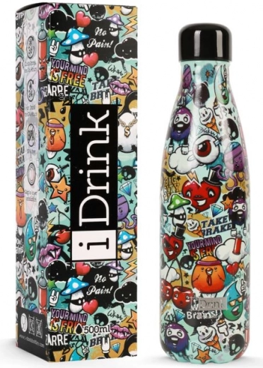 Botella térmica Urban con motivo de grafiti