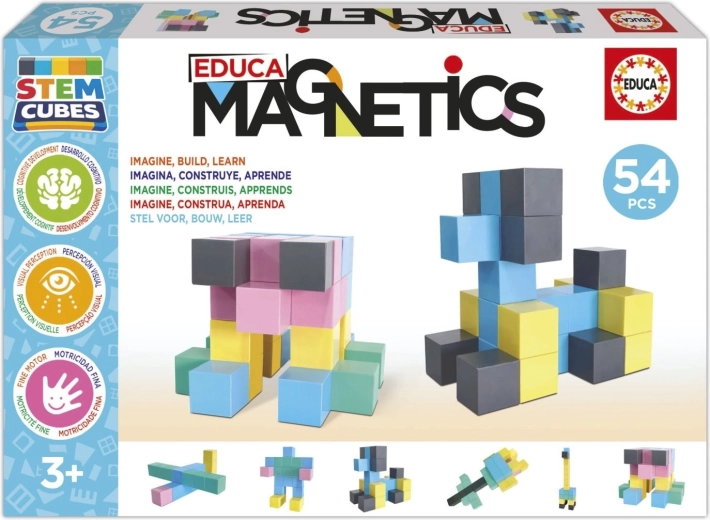 EDUCA set de construcción magnético Magnetics STEM con 54 piezas