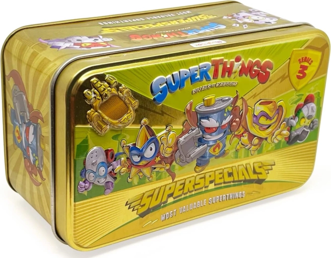 SuperThings Super Special Gold Tin lata dorada exclusiva – serie 3