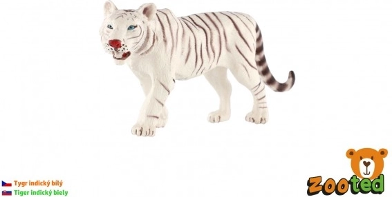 Tigre blanco – figura de plástico realista de 14 cm