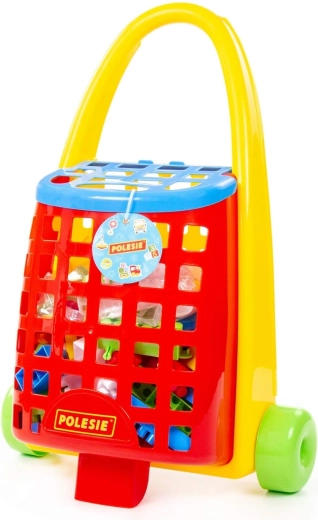 Carrito con ruedas para jugar y recoger