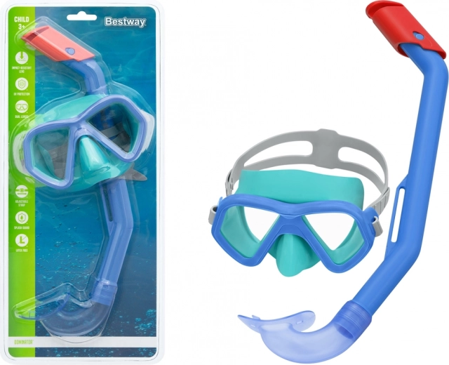 Set infantil de snorkel con máscara y tubo BESTWAY – Azul