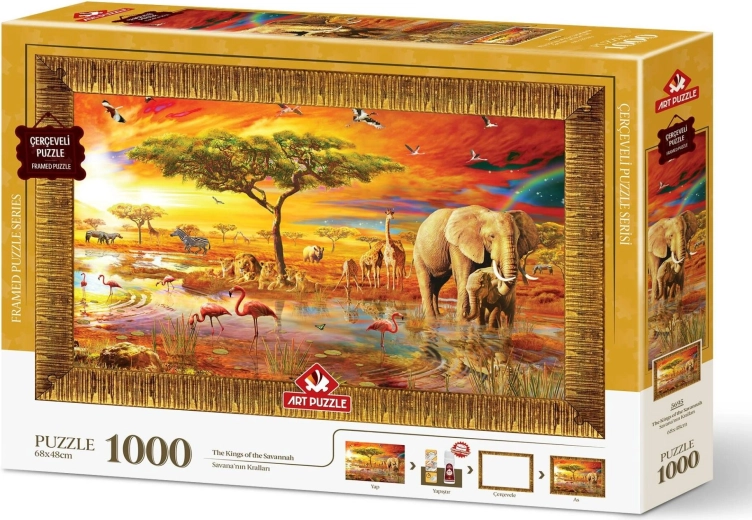 Art Puzzle rompecabezas con marco y pegamento 3 en 1 1000 piezas – Reinas