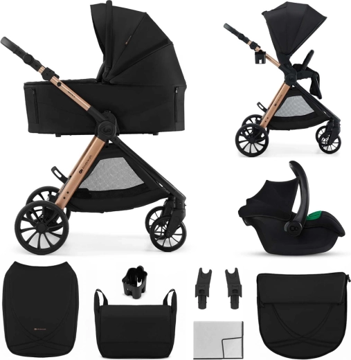 Cochecito combinado Kinderkraft Vesto 2 3en1 black