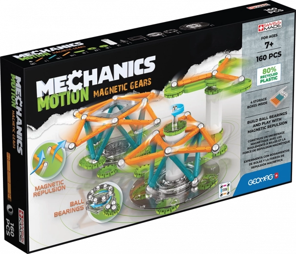 Juego de construcción magnético GEOMAG Mechanics Motion Gears