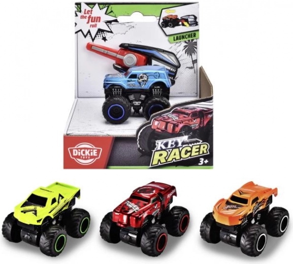 Auto Key Racer coche metálico con lanzador