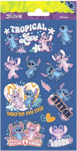 Pegatinas STITCH para niños 10,2 × 20 cm