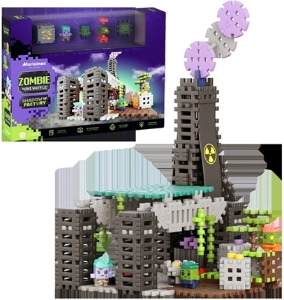 Set de construcción Marioinex Mini Waffle Zombie Fábrica oscura