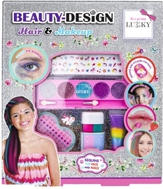 Set Lukky Beauty Design de pelo y maquillaje para niños