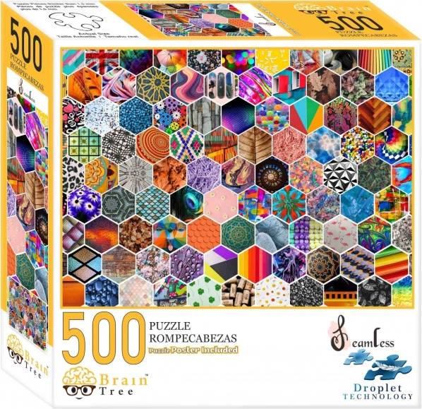 Puzzle de piezas con forma tipo mosaico de 500 piezas Brain Tree