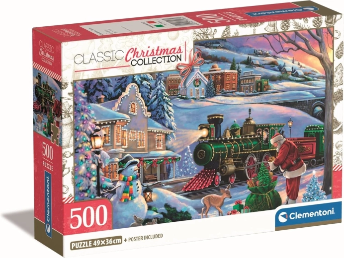Puzzle navideño Tren de Navidad de 500 piezas