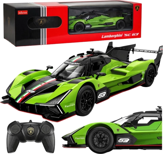 Coche RC LAMBORGHINI SC63 1:24 verde Rastar