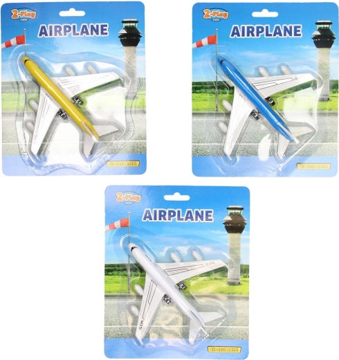 Avión metálico con retroceso 14 cm