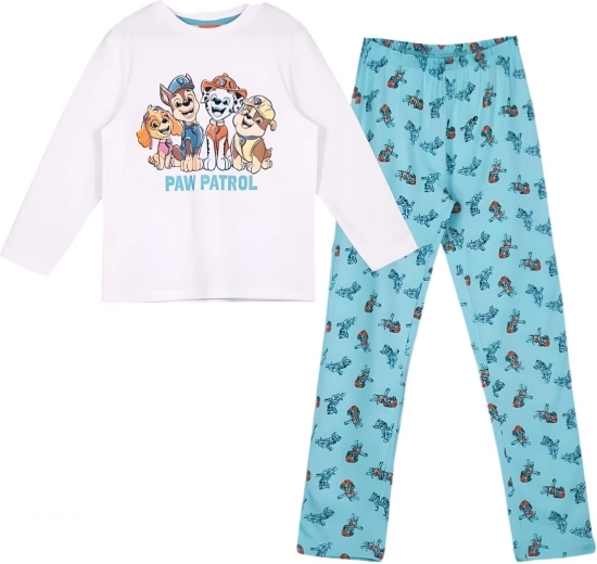 Pijama infantil de La Patrulla Canina blanco y turquesa